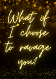 Ravage You Erotic Card